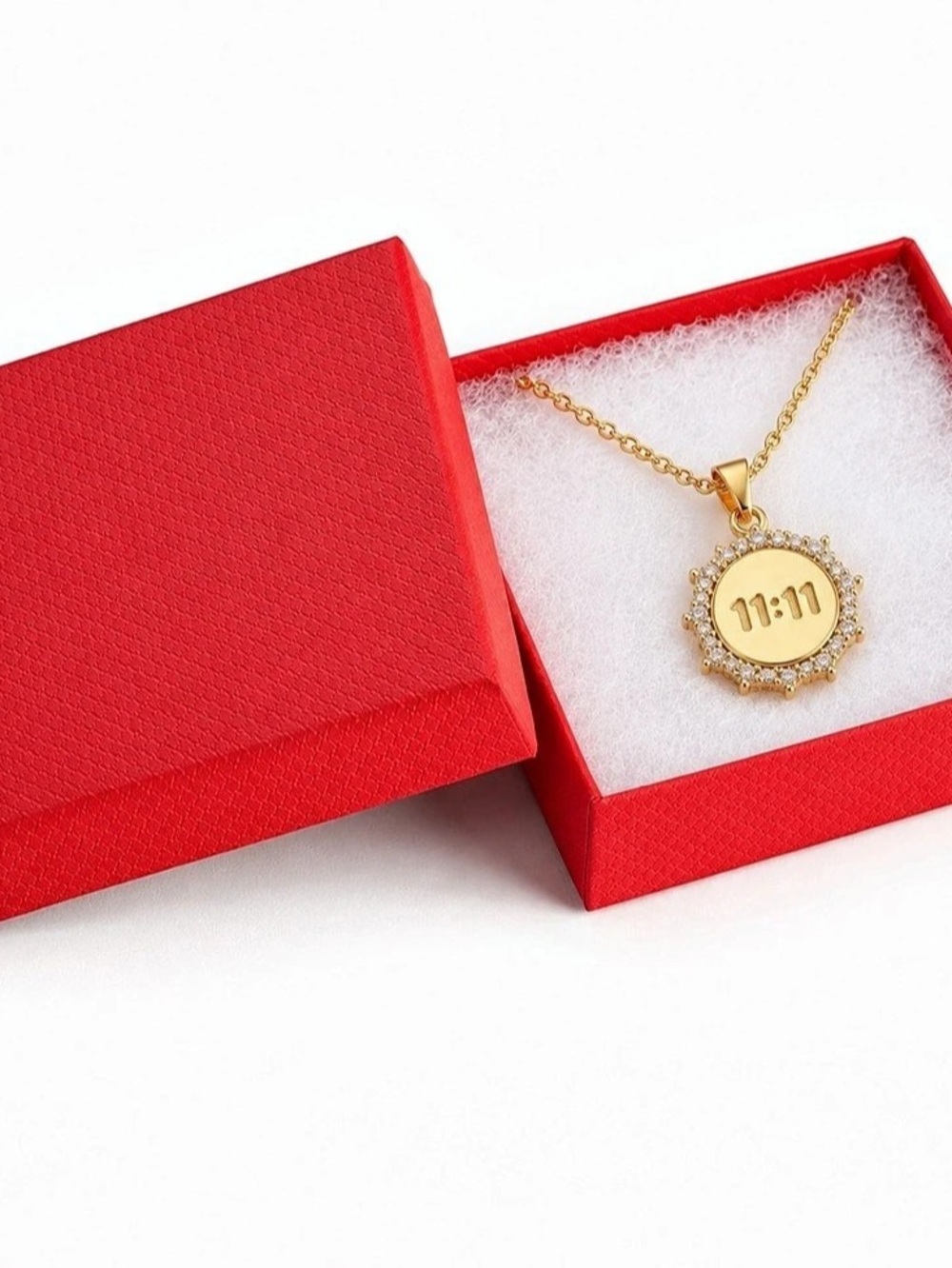 11:11 Gold-Tone Pendant Necklace